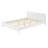 Pine Solid Wood Queen Size Bed, Solid and Stable , No Box Spring Needed, White Color-552052013