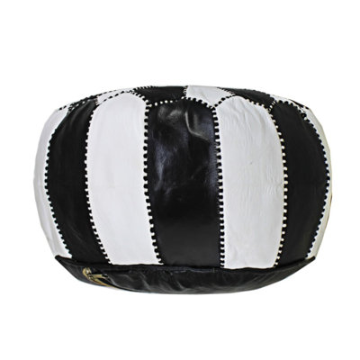 Leather Pouf
