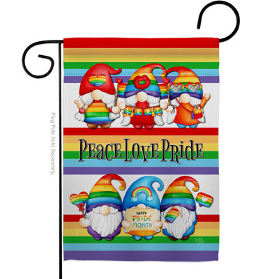 Double Sided 18.5'' H x 13'' W Polyester Garden Flag