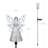 Exhart Solar Acrylic Angel with Wings and LED Lights Metal Garden Stake-1679824523-1680120279