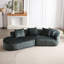 Canapé modulaire de conception moderne - Chenille 4 de 114 po avec siège spacieux, excellent soutien, 4 coussins pour le revêtement de la chambre à coucher 4, coussins extra profonds et larges, combinaison pour la maison-802233689