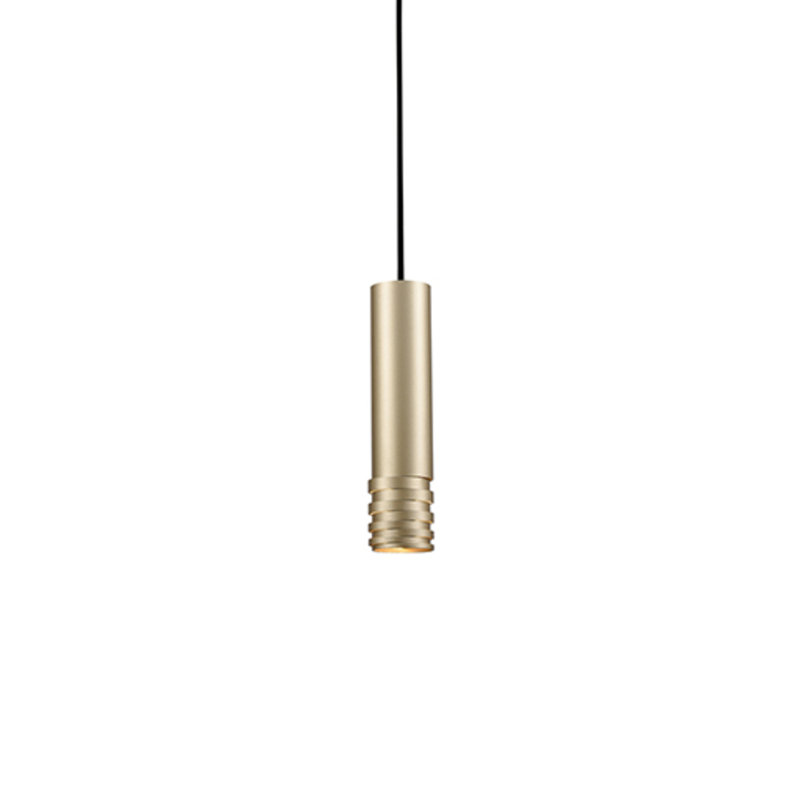 Milca 1 - Light Single Pendant, Gold, 10.25" H x 2.375" W x 2.375" D
