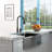 Kitchen Sink Faucet With Separate Handle, Matte Black