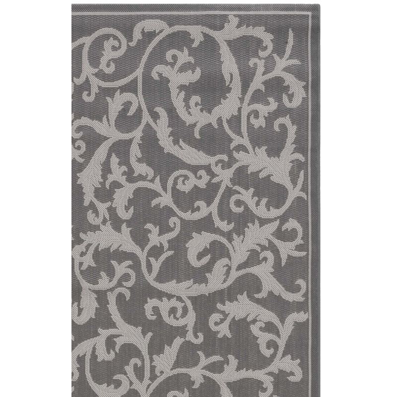 Tapis d'intérieur / extérieur floral Tillamook Performance, Tapis de couloir 2 pi 3 po x 6 pi 7 po