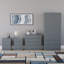 Tayce 4 Piece Bedroom Set (3 Drawer Bedside Chest X2, 5 Drawer Chest, 2 Door 2 Drawer Wardrobe)-2097218971