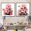 «Pink Zen Blossoms Spiritual Stones I», ensemble de 2 impressions florales sur toile-102579201-102579206