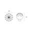 Sunburst Round Knob-649095872