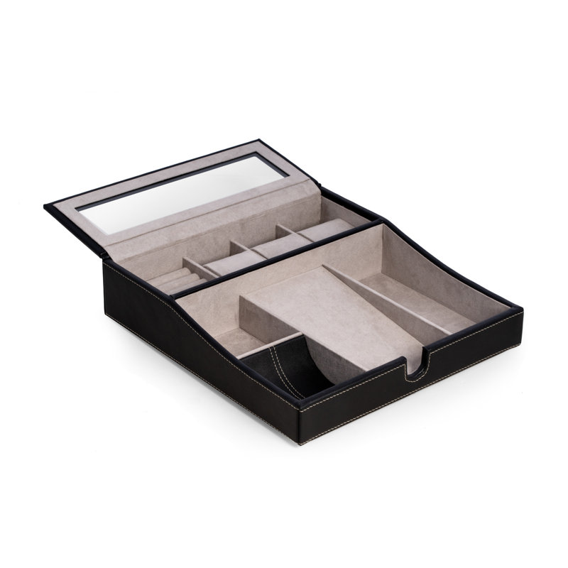 Leather Watch Box, Black