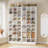 25.6 Inches 10-Tier White Wooden Shoe Storage Cabinet-8223462