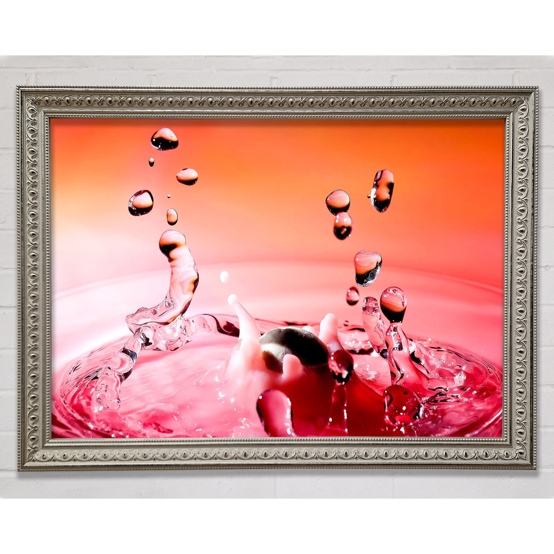 Pink Water Splash - Druck