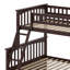 Lit superposé convertible en bois avec tiroirs, cadre de lit simple sur lit détachable avec rangement et échelles-1781979912