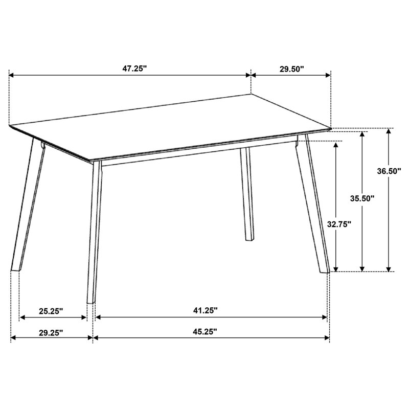 Robbie Walnut and Gray Mid Century Modern 5-Piece Counter Height Dining Set