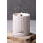 Elegant Concrete Candle with Vanilla & Rose Essence, 3.2 in Diameter x 3.5 in Height | 100% Concrete, Eco-Friendly Paraffin/Soya Blend | Stylish White Decor for Home, Spa, and Relaxation