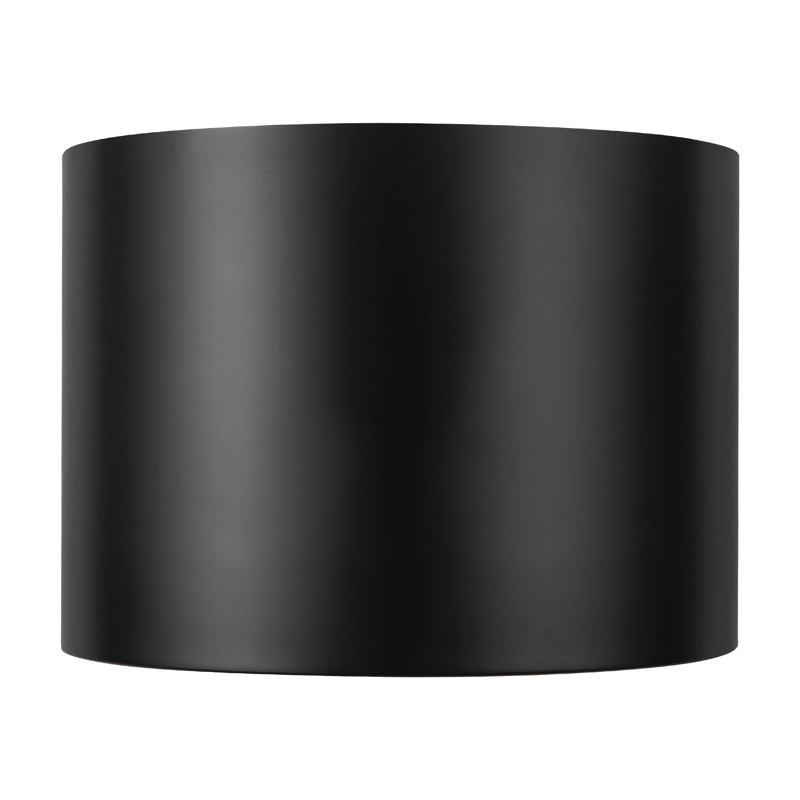 Uma 15-in Black dimmable LED Semi-Flush Mount, Matte Black
