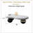 40 Inch Cloud Shaped Coffee Table with 3 Ball Legs for Living Room, Cream White-676992783-676992780-702214240