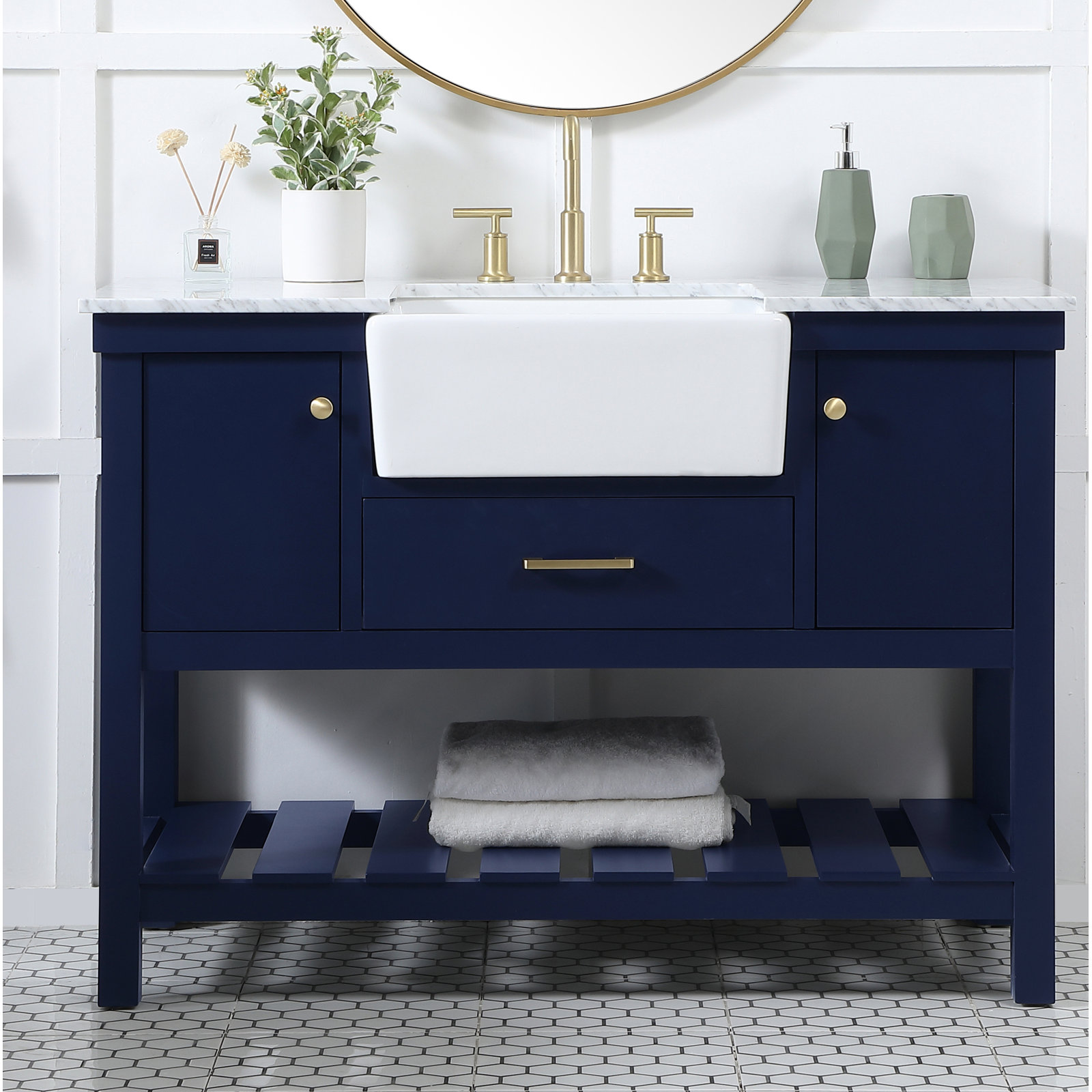 Pelaghia 48'' Single Bathroom Vanity, Blue
