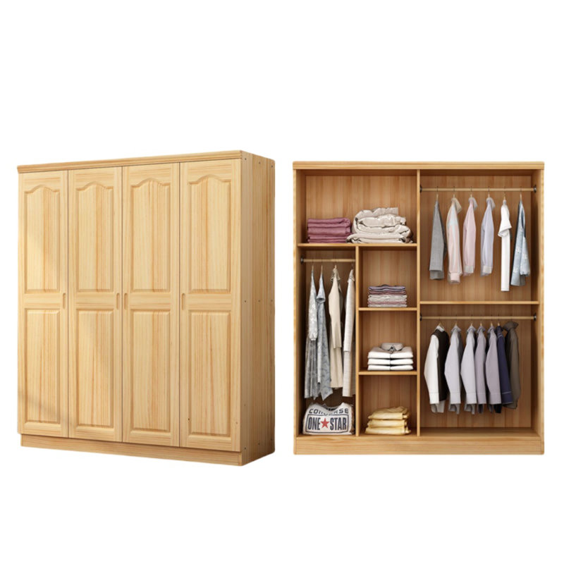 Simple And Classic Wardrobe, 76.77" H x 70.87" W x 20.87" D