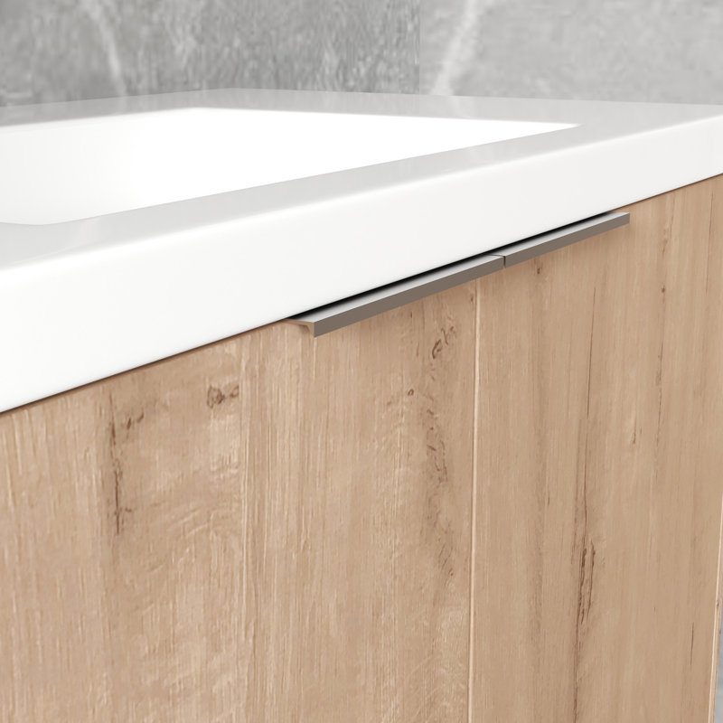 Meuble-lavabo de salle de bain de 84 po, lavabo en résine avec porte à fermeture douce, armoire de 36 po et 12 po, vaste espace de rangement dans le meuble-lavabo de salle de bain, groupe, combinaison, moderne