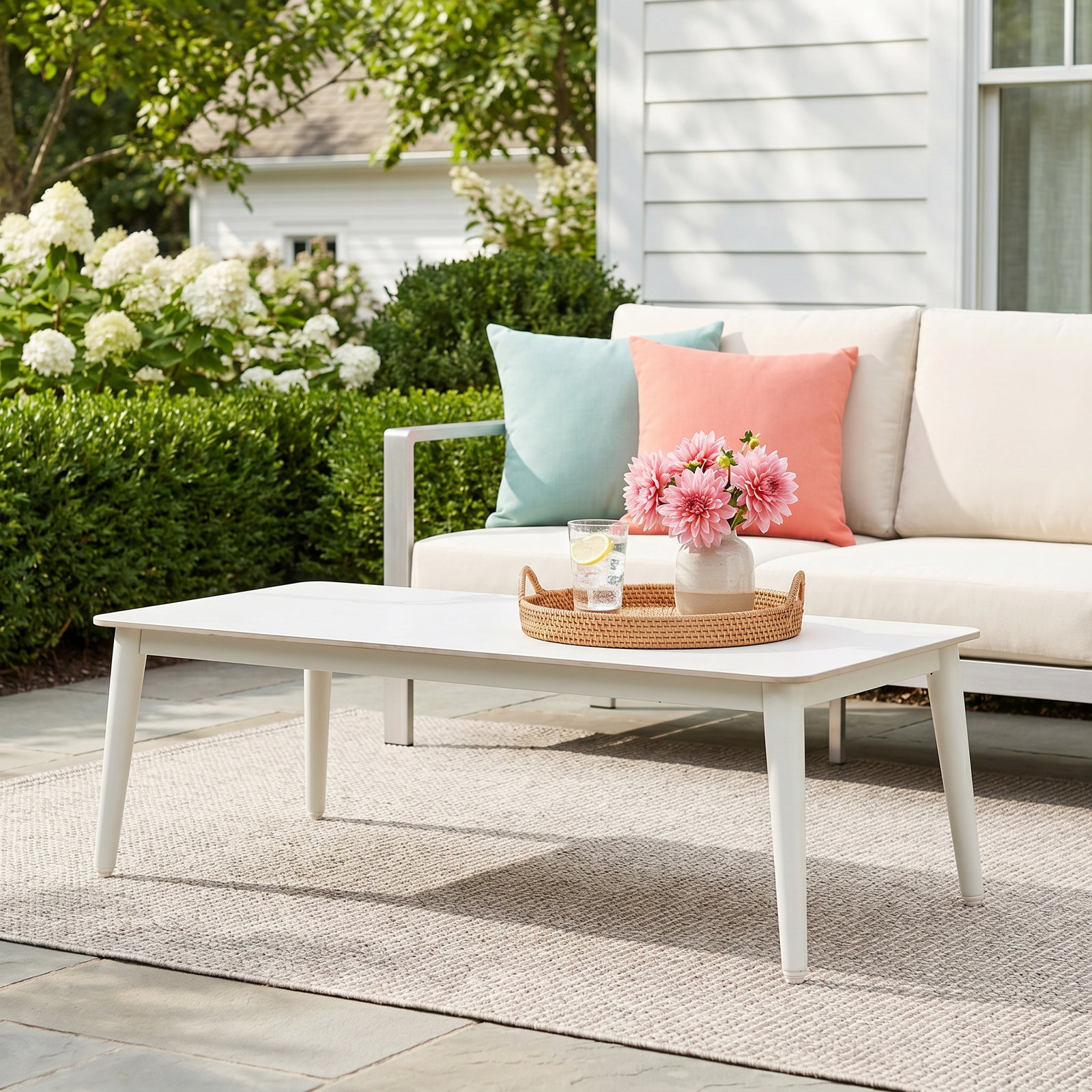 Silvie Aluminum Patio Coffee Table
