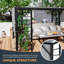 Happatio 12 pi. L 10 pi. Pergola en aluminium avec auvent