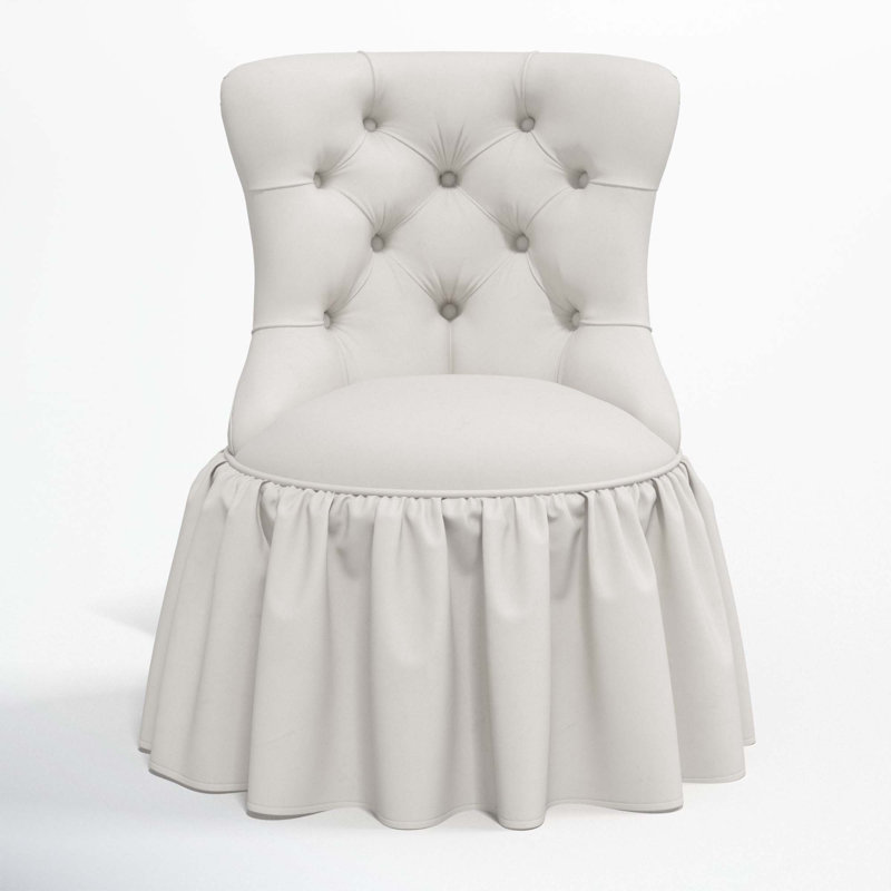 Minnie Side Chair, Bella Light Gray Performance Velvet