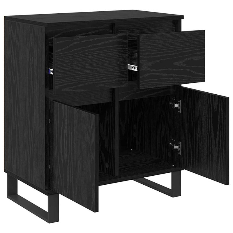 60cm Sideboard, Black Oak