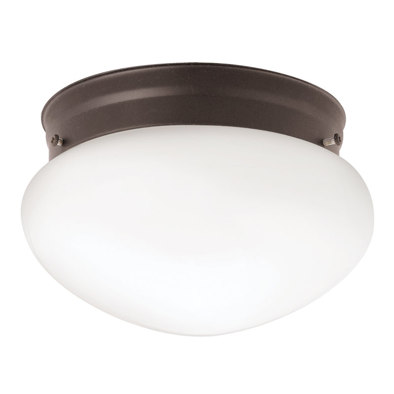 Plafonnier encastré Kichler 206OZ 1 lumière, bronze vieilli, 60 W, Bronze vieilli