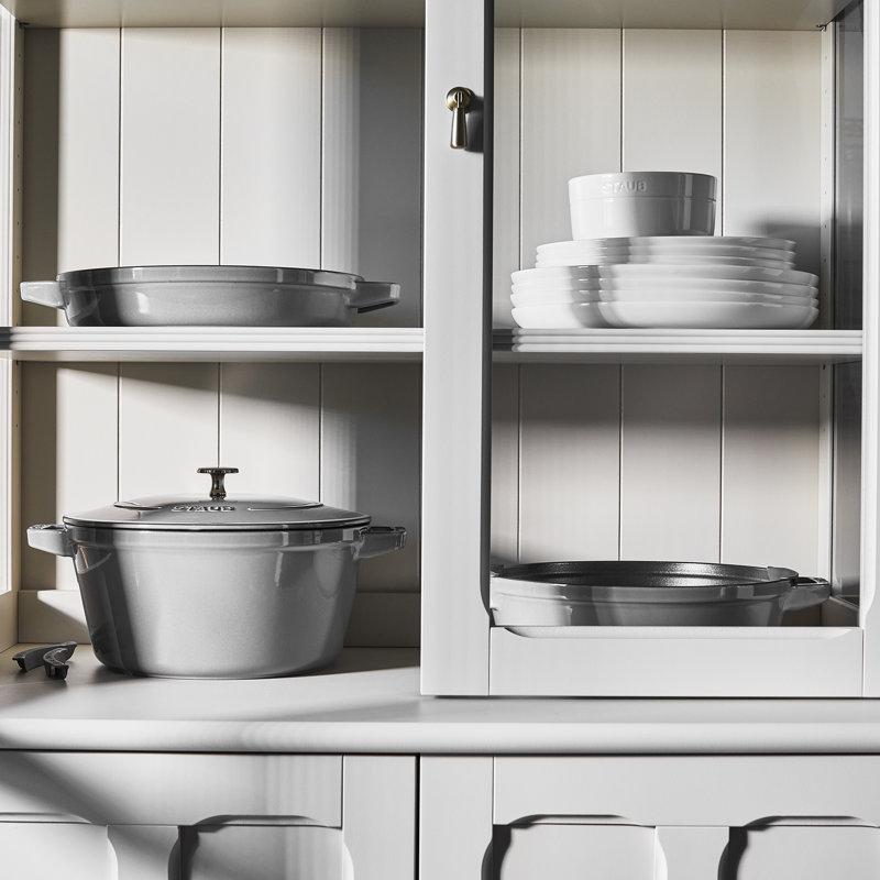 Staub Cast Iron 4-Pc Stackable Set, Graphite