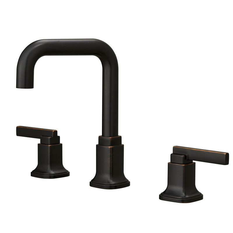 Widespread Gooseneck Two-Handled Faucet Oil Rubbed Bronze