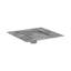 Rain Rock 6"x 6" Tile-In Shower Drain