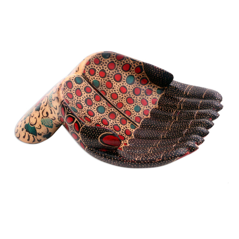 Plateau meuble-lavabo fourr en bois batik Ackman