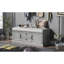 Banc de rangement avec 2 tiroirs et 2 armoires pour le vestibule-686933457