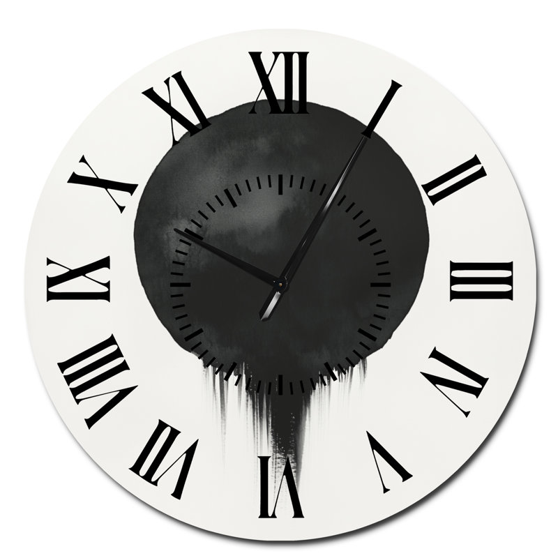 Horloge murale abstraite Solite Dot and Stroke, Surdimensionné