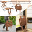 Table d'appoint extérieure carrée L 20 po x l 20 po Ostin
