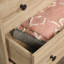 Commode 4 tiroirs, finition brune