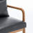 Armchair With Wooden And Leather Upholstery-611586525
