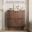 Armoire à chaussures Mid-Century moderne avec tablettes et crochets amovibles-1066771819