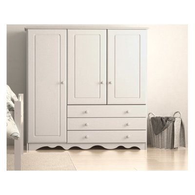 Rolla 3 Door Solid Wood Wardrobe