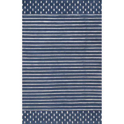 Tapis rayé en laine Xzayden