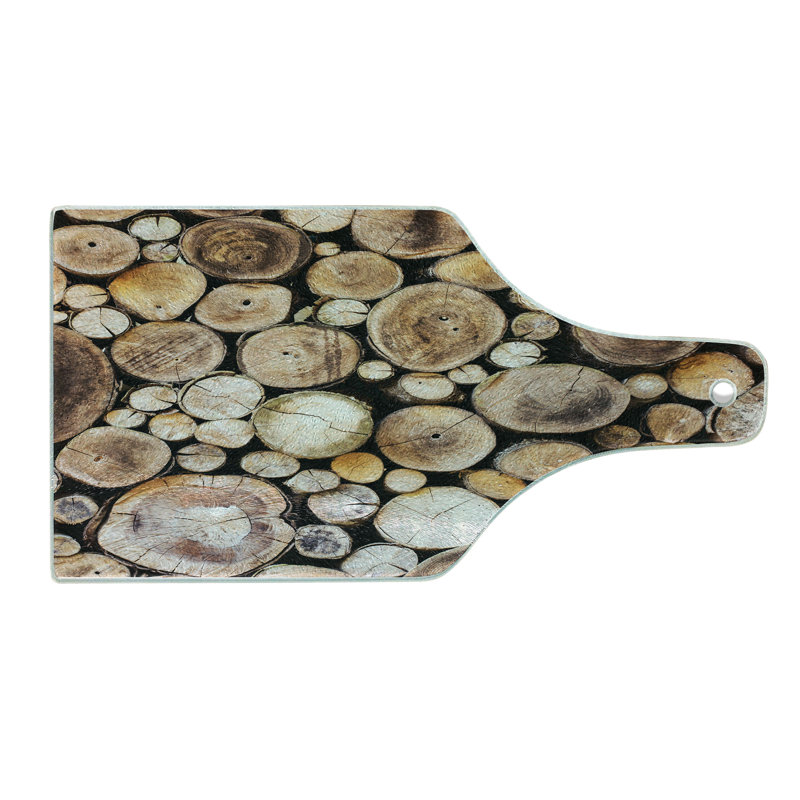 Planche à découper en bois trempé Ambesonne