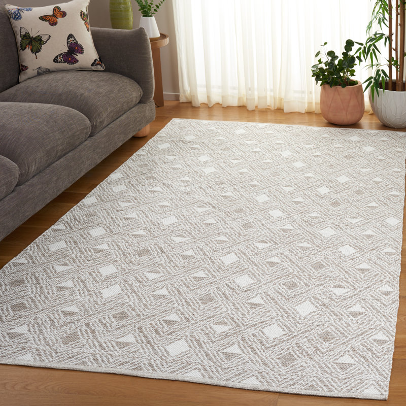 Pasha Hand Woven Performance Geometric Rug, Rectangle 5' x 8'