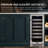 Whynter Elite 15'' width 33 Bottle Built-In Wine Refrigerator with Seamless Stainless Steel Door