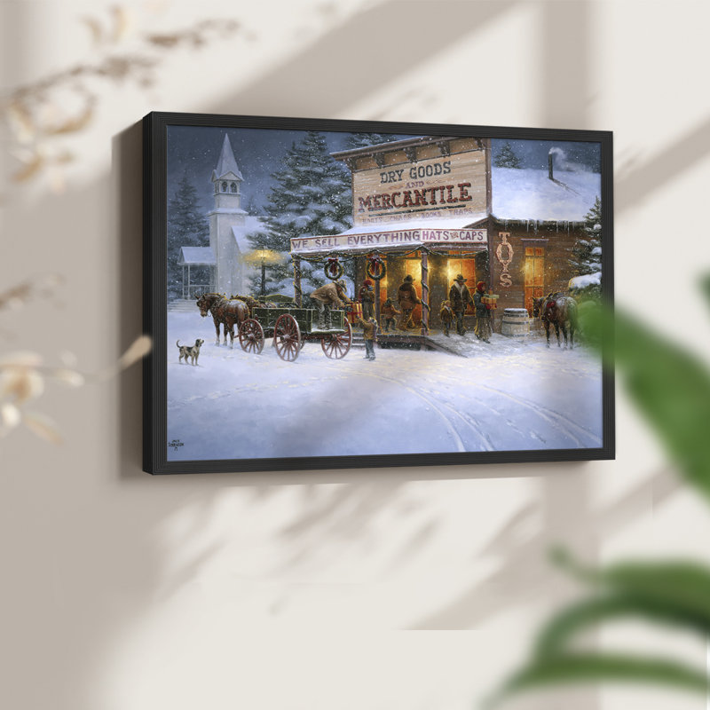 Vœux de Noël - impression encadrée - réarmable, H 11 po x l 14 po, Noir, noir, noir, noir