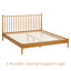  Structure de lit en bois massif Inno avec tête de lit à broche et lattes silencieuses, capacité de 1000 lb-962485921-959207309