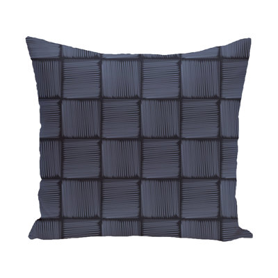  Housse de coussin d'extérieur à imprimé géométrique Basketweave