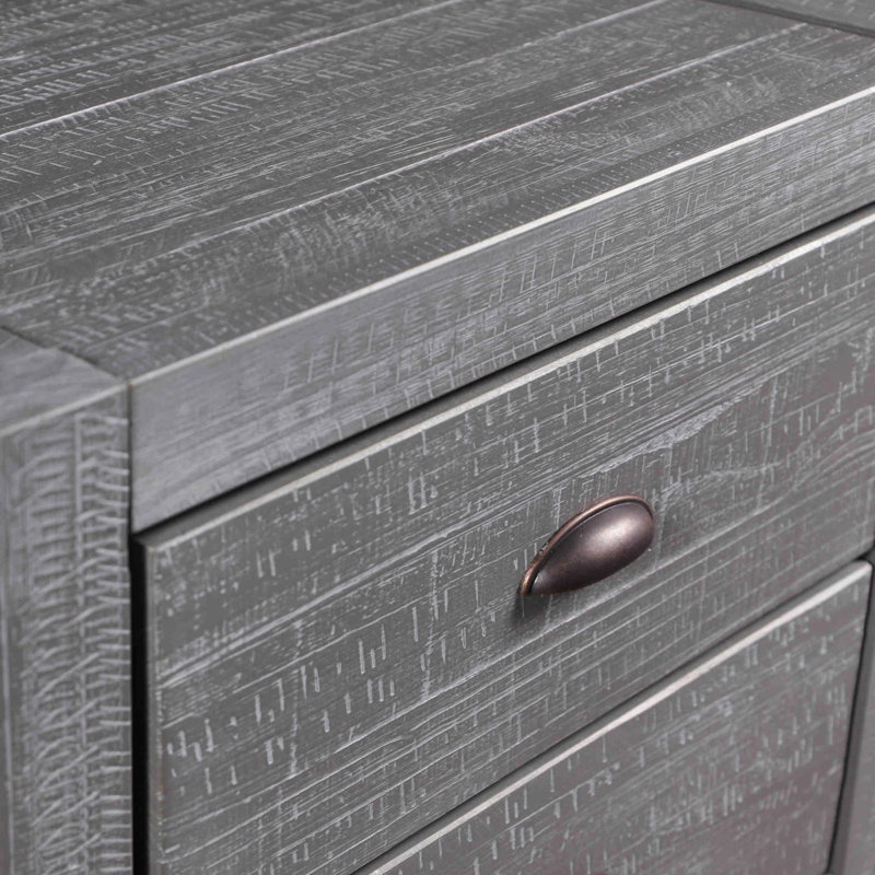 Montauk Two-Drawer Nightstand Set (2-Piece), Gray