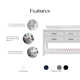 Cronin 72" Carrara White Marble Countertop Bath Vanity with Mirror