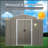 8Ft X 6Ft Outdoor Metal Storage Shed With Metal Foundation,Gray-119458131-119458137