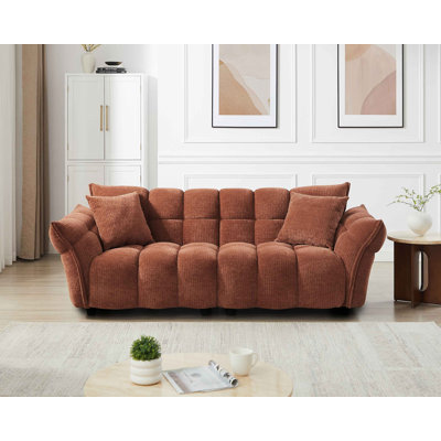 93.7" W Upholstered Modular Sofa