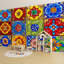 Papier peint auto-adhésif à carreaux de céramique talavera mexicain Ornement folklorique italien H 69 po x l 96 po Papier mural amovible en PVC auto-adhésif pour chambre à coucher, bureau à domicile-637190764